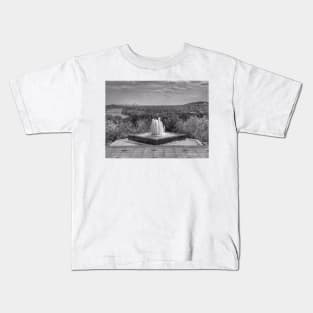 Down By The Waters Edge  - Black And White Kids T-Shirt